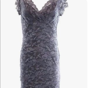 Full-length Tiered Lace Dress